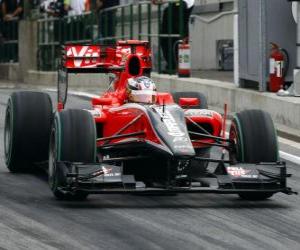 yapboz Timo Glock - Virgin - 2010 Macaristan Grand Prix